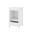 Meuble-lavabo autoportant de 20 po avec lavabo, armoire avec porte à fermeture douce, support de rangement et tiroir
