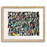 Pollock Wink Print by Angel Estevez