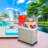 Modern Wicker Rolling Laundry Hamper with Handles-100969977