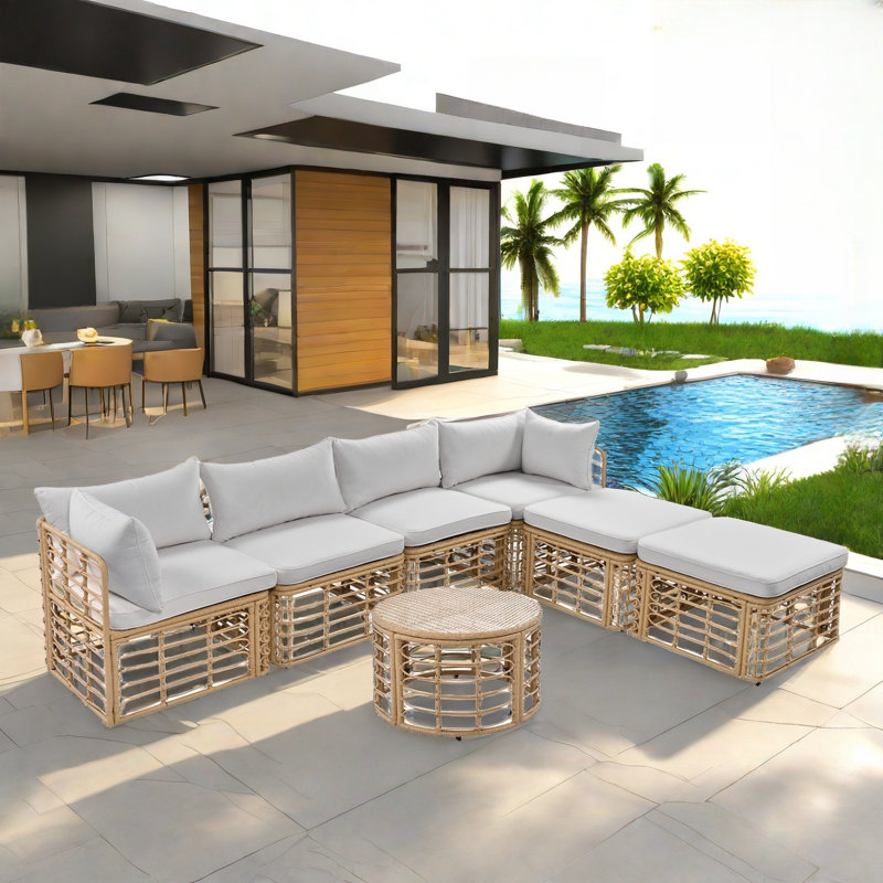 Orhideja With Six Individual Seats And A Round Coffee Table And Pillows