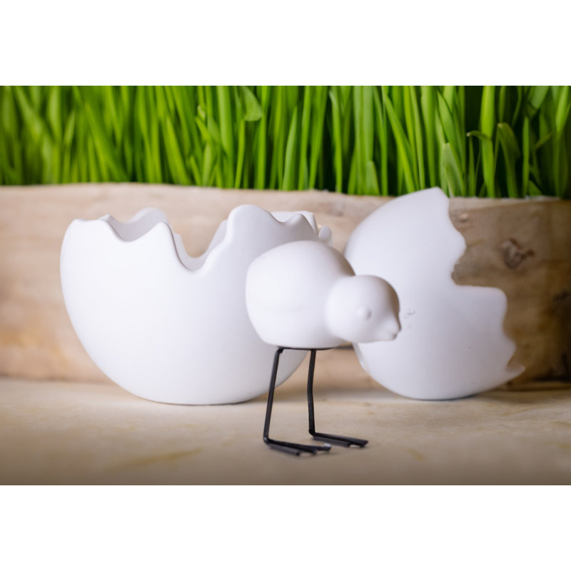 Sculpture , Blanc, H 3,1496 po x l 4,33 po x P 4,33 po