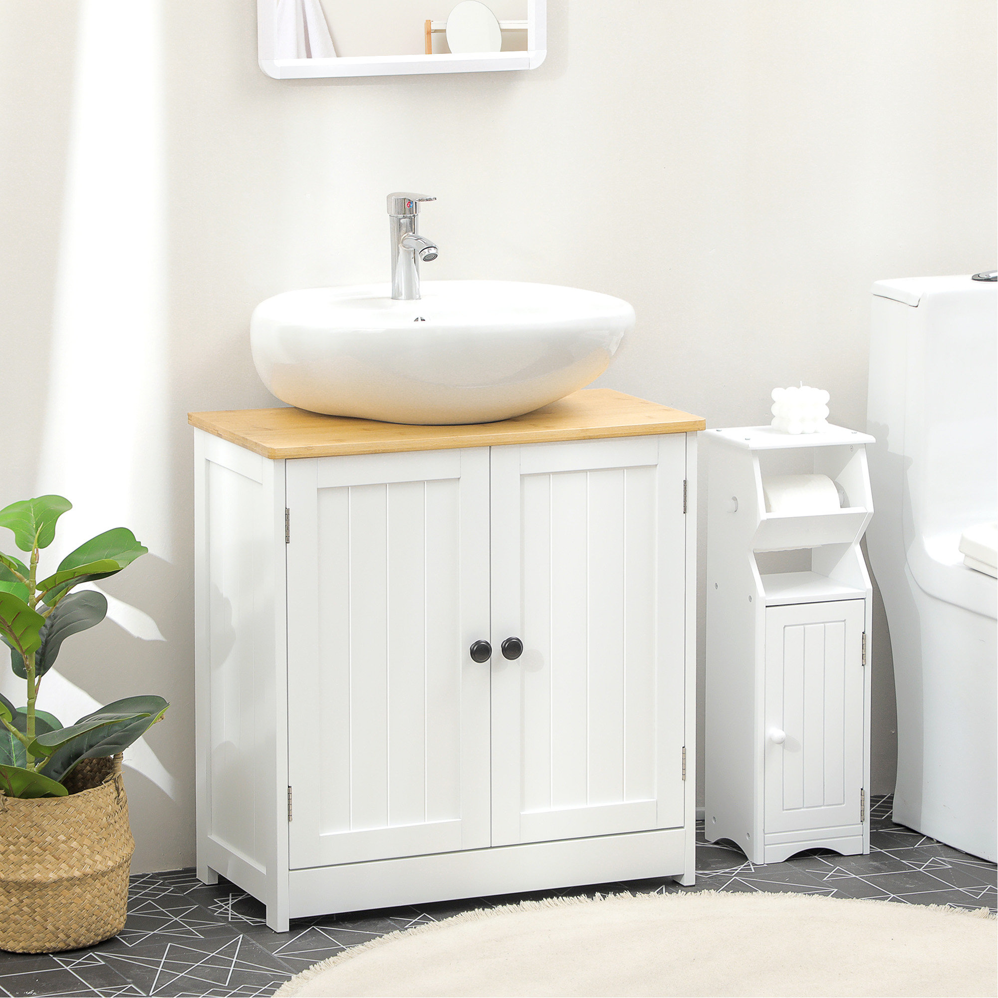Lark Manor™ Versatile Bathroom Under Sink Cabinet For Efficient Storage ...