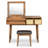 43.3" Classic Wood Makeup Vanity Set