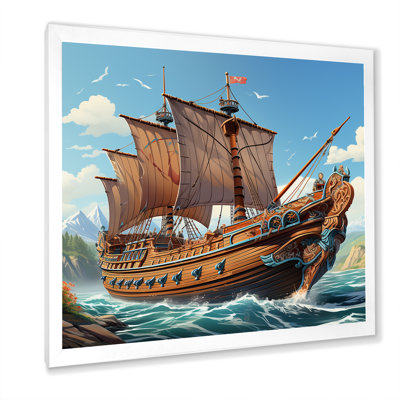 Bateau, voyage viking - Art mural classique