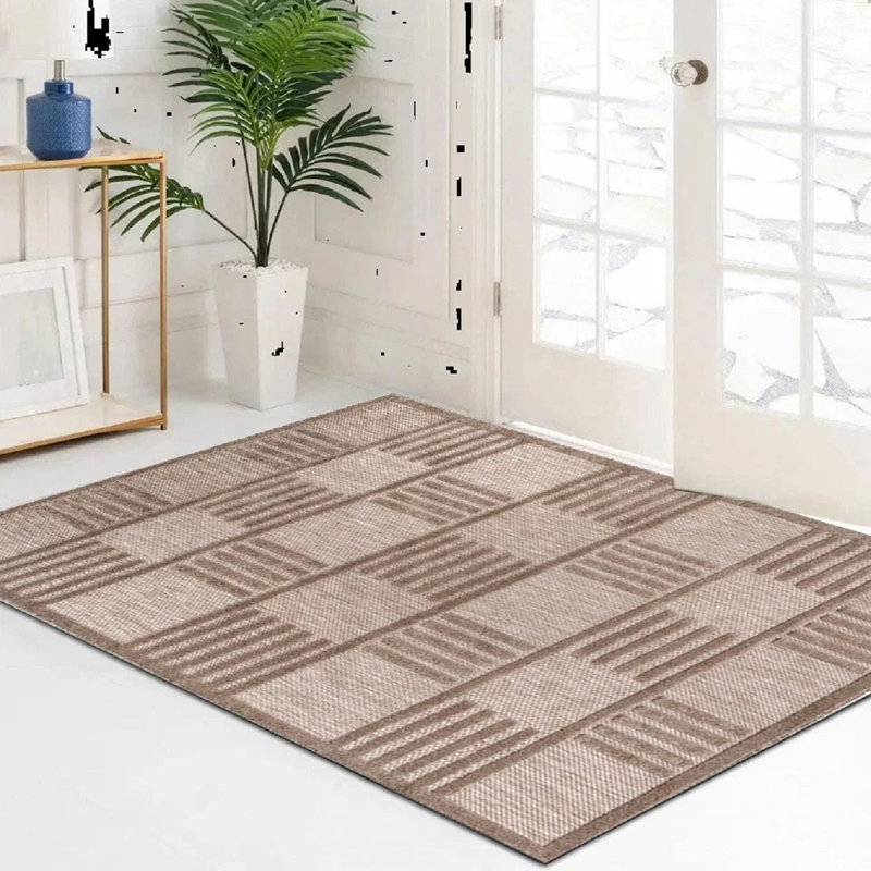 Geometric Kilim, Beige, Rectangle 60 cm x 110 cm