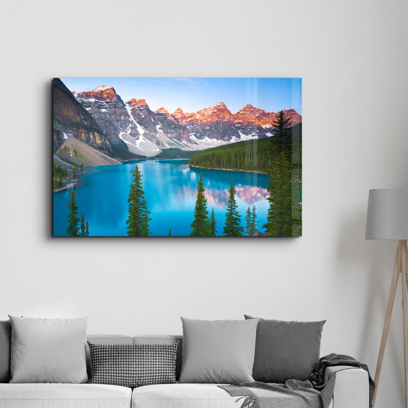 Peinture élégante en verre trempé de 27,6 po x 43,3 po | 100% verre trempé, épaisseur: 0,16 pouce | Œuvre imprimée UV, parfaite pour la décoration intérieure et les intérieurs modernes, des visuels époustouflants pour toute pièce