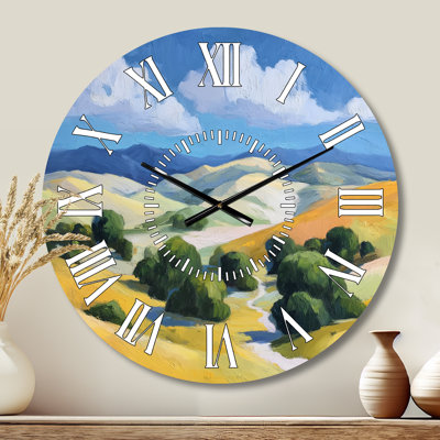 Horloge murale rustique en métal de la vallée de Green Glencoe en Écosse