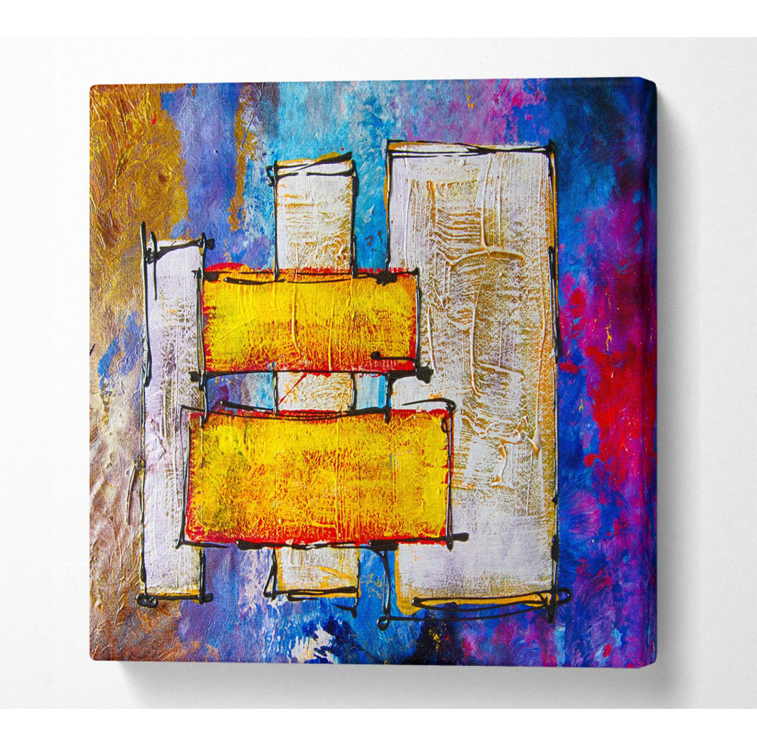 Blocks of Gold - Kunstdrucke auf Leinwand - Wrapped Canvas