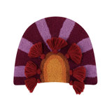 In Bloom Wool Hook Pillow with Tassels