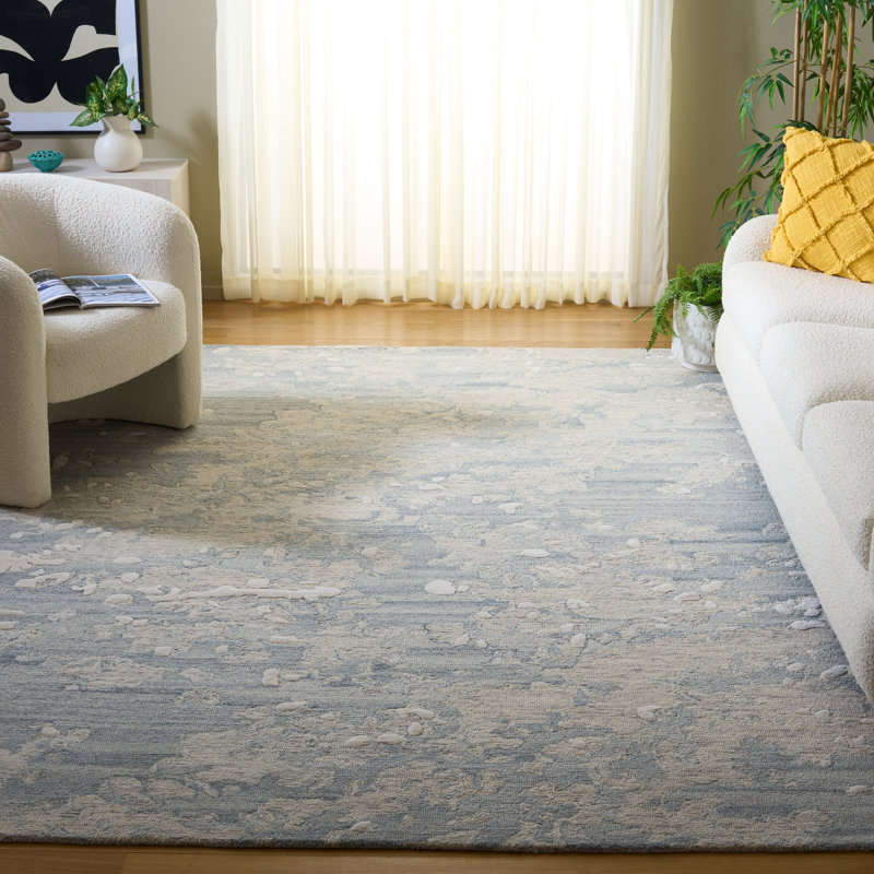 Arthea 403 Hand Tufted Wool Pile Abstract Rug, Rectangle 8' x 10'