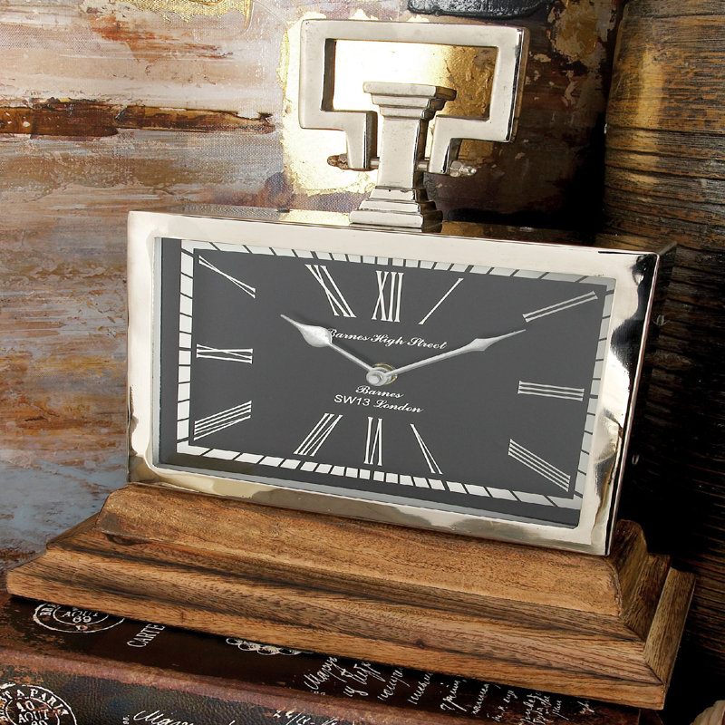Horloge manteau, H 12 po x l 11 po x P 5 po