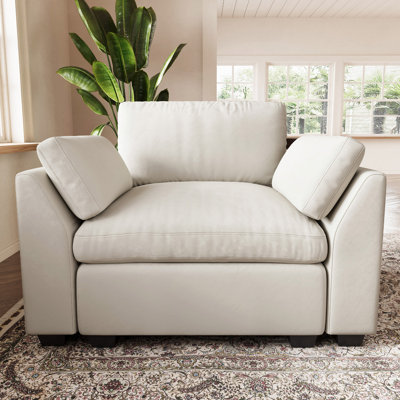 Knopp Velvet Comfort Rest Single Sofa
