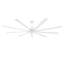 Ventilateur de plafond 120 po 9 pales en aluminium blanc 6 vitesses avec moteur à courant continu réversible à télécommande pour usage domestique et commercial-638140734-638140735
