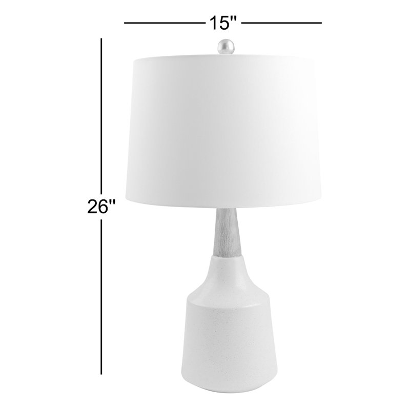 Scotia 1-Light Table Lamp, Cream, Cream