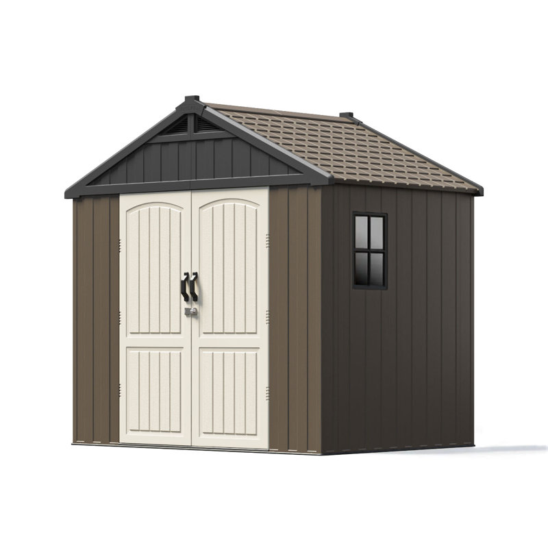 Resin Storage Shed, 95" H x 92" W x 91" D