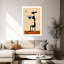 Moonlit Martini, paysage géométrique minimaliste abstrait, impression d'art mural-568105952