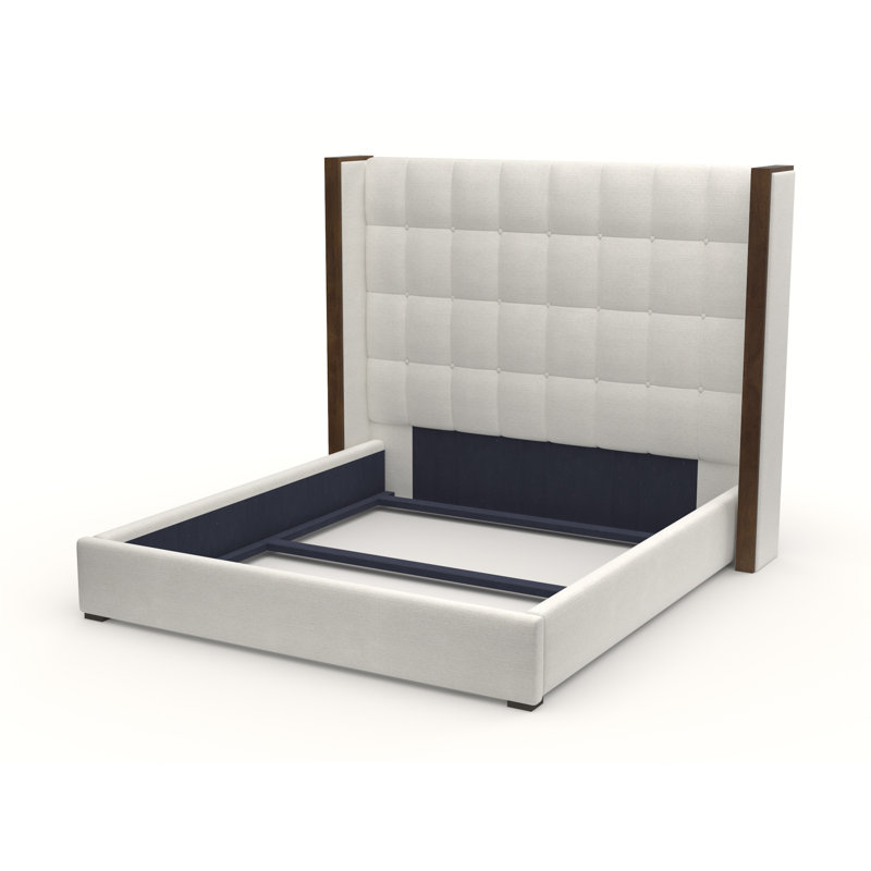 Dipson Upholstered Standard Bed, High Queen, Off White Revolution®