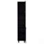 Kitchen Pantry H 79 ", deux tablettes de rangement ouvertes, trois tablettes internes, deux portes, quatre pieds