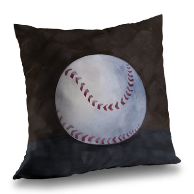Baseball Ball Man Cave Still Life – Throw Pillow Cover Only, Double-Sided Print, Insert Not Included