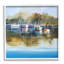 Ba-063 - Peinture encadrée d'une marina