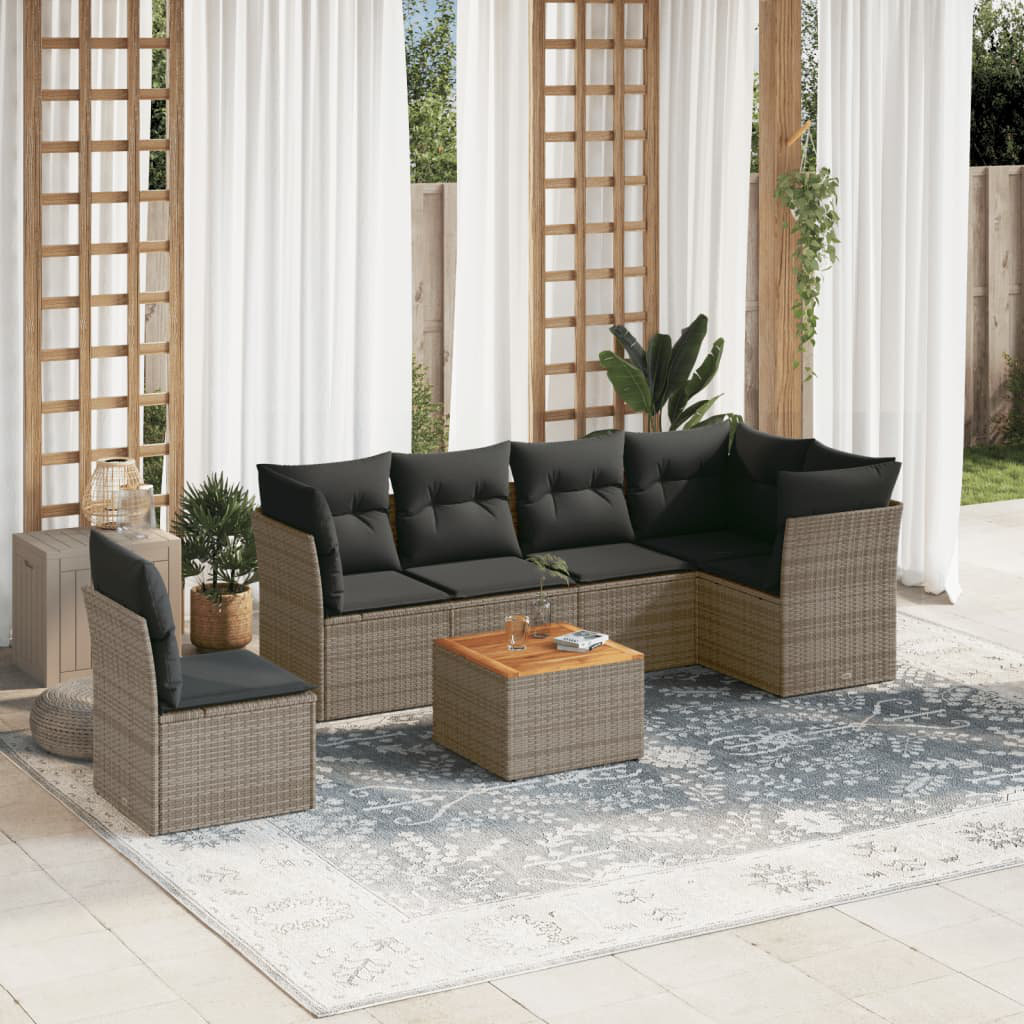 Gartensofa mit Kissen