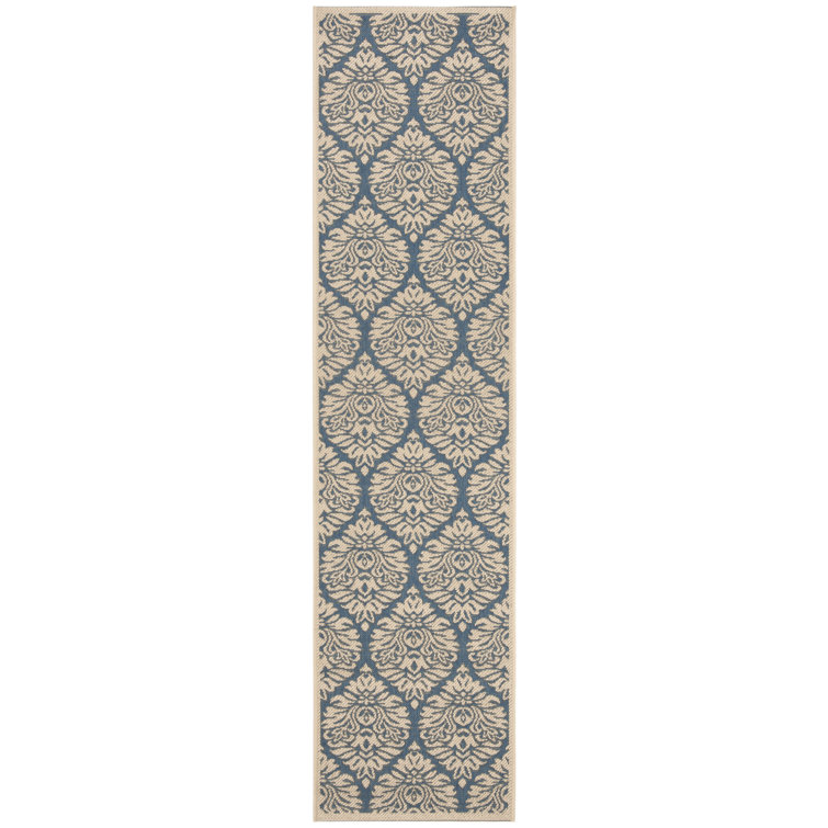 Emmanuel Linden 100 Performance Damask Indoor/Outdoor Area Rug
