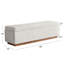 Banc de rangement rembourré 60 po Modern-658760533