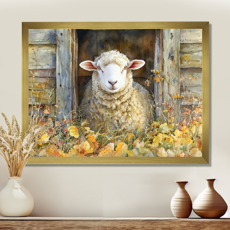 Dulinsky - Animals Wall Art, Single Picture Framed Print, 12" H x 20" W, Gold
