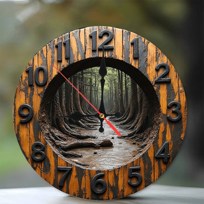 Horloge murale en bois