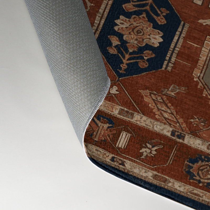 Tapis d'intérieur et d'extérieur brun Persian, Rectangulaire 3 pi x 5 pi