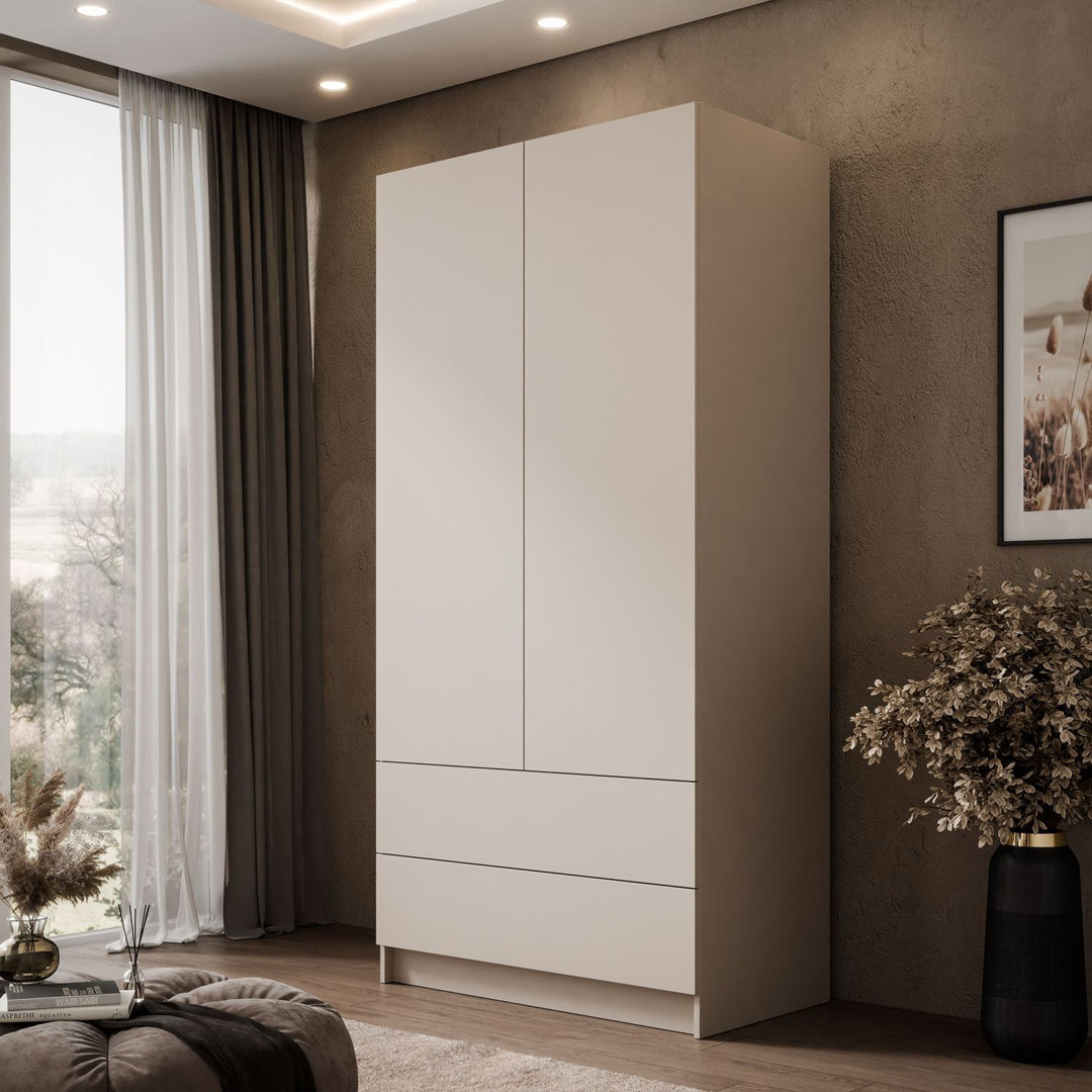 2 Door Manufactured Wood Wardrobe