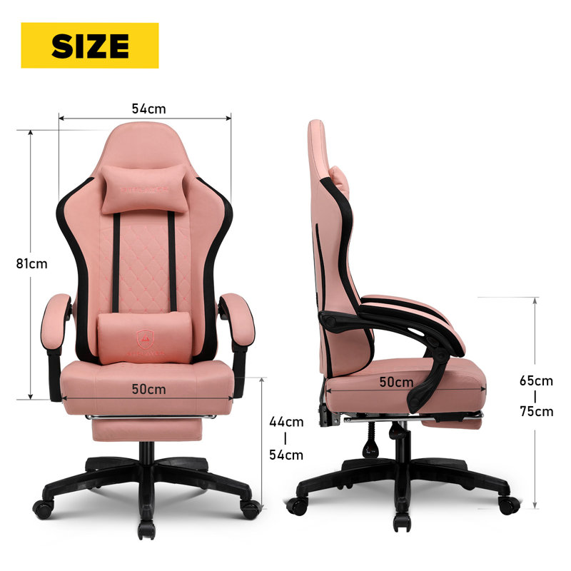 GTPLAYER Racing Chair, Black/Orange