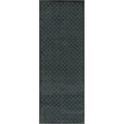 Tapis vert pétrole / gris foncé / noir Chaki Duggans