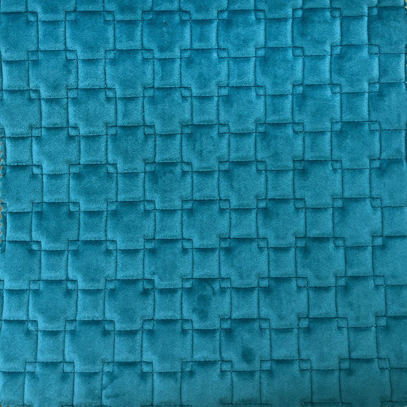Quilt Velvet | Kerry Fabric_KERRY, Turquoise