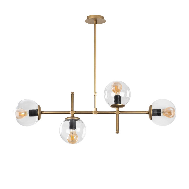 Hamilton 4 - Light Sputnik Chandelier, Clear