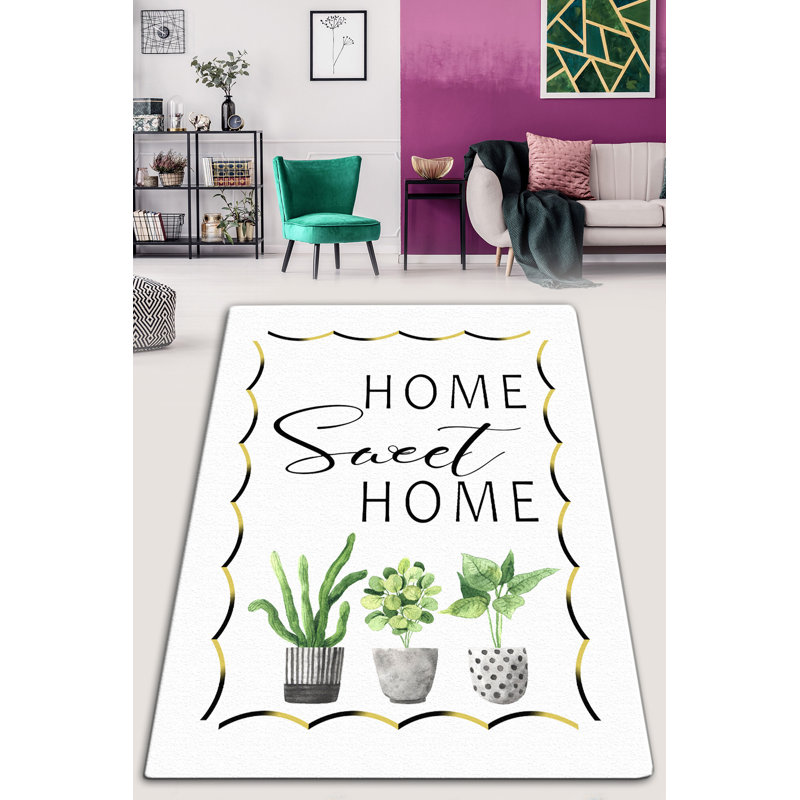 Premium 100% Polyester Area Rug, 39.4 x 62.9 Inches | Antibacterial & Non-Slip Underside, 0.4 in Pile Height | Machine Washable, Perfect for Living Room or Bedroom | Soft, Durable, Easy Care Design