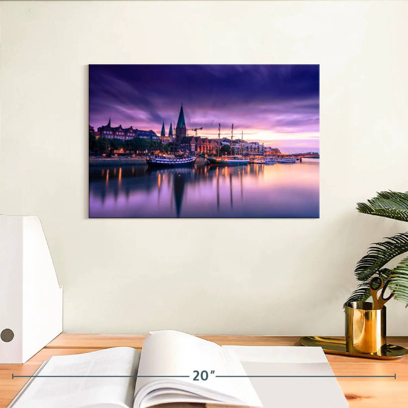 Nicci Bremen Purple Sunrise, 8" H x 12" W