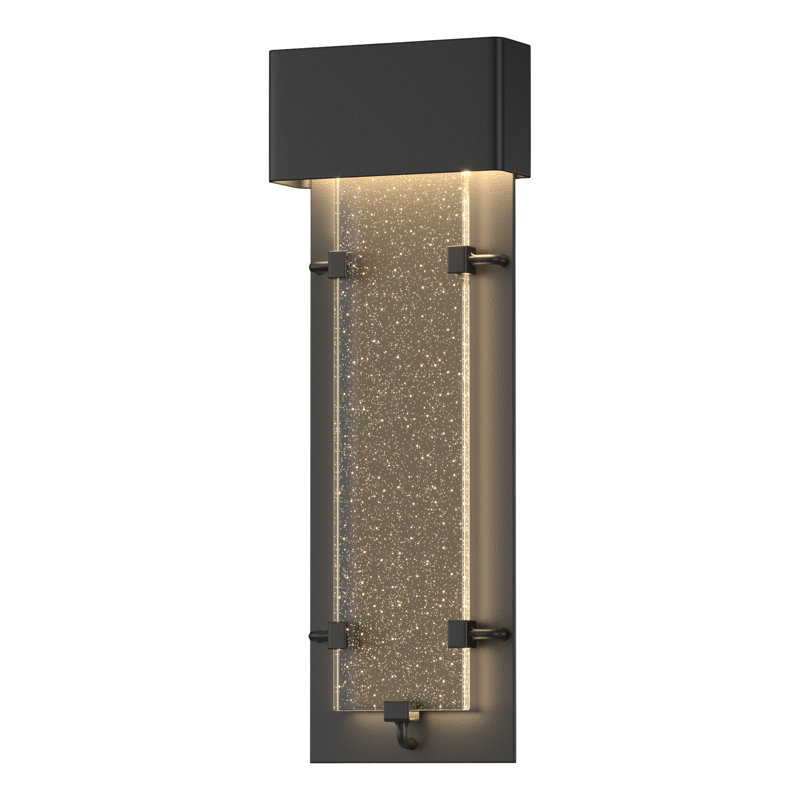 Plafonnier encastré d'extérieur Ursa, H 26,7 po x l 9,5 po x P 3,7 po, Noir bord de mer