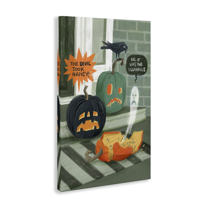 «Porch Pumpkins Mystery», art mural par Irene Chan, H 24 po x l 36 po