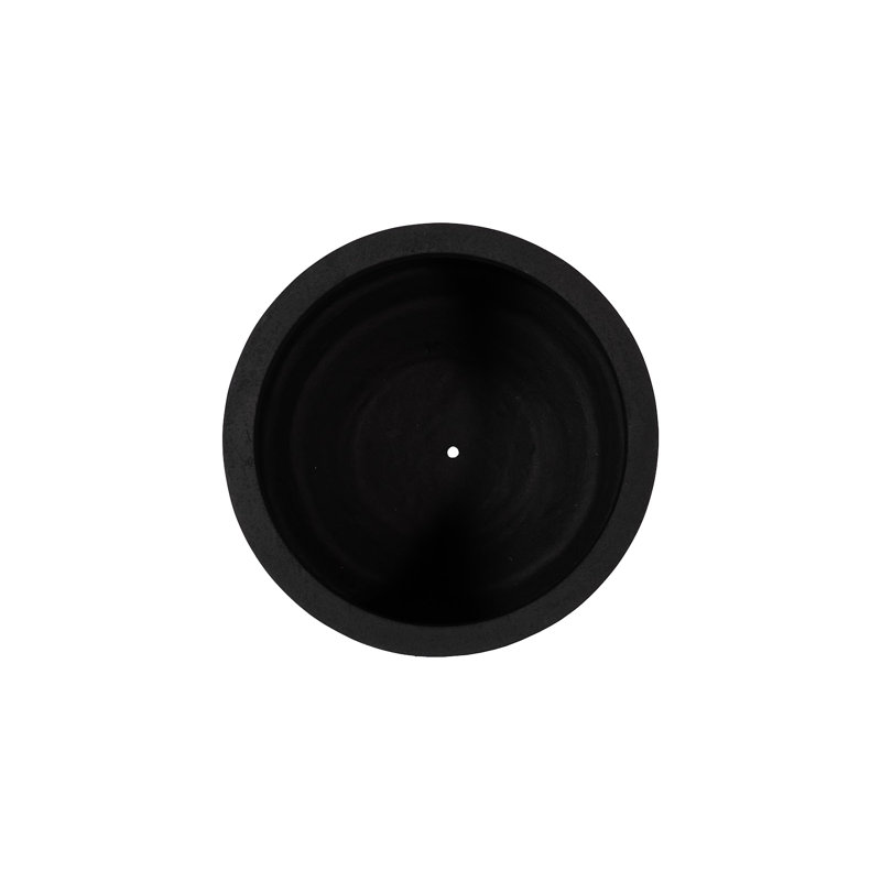June Planter, Black, SM, 17" H x 21" W x 21" D