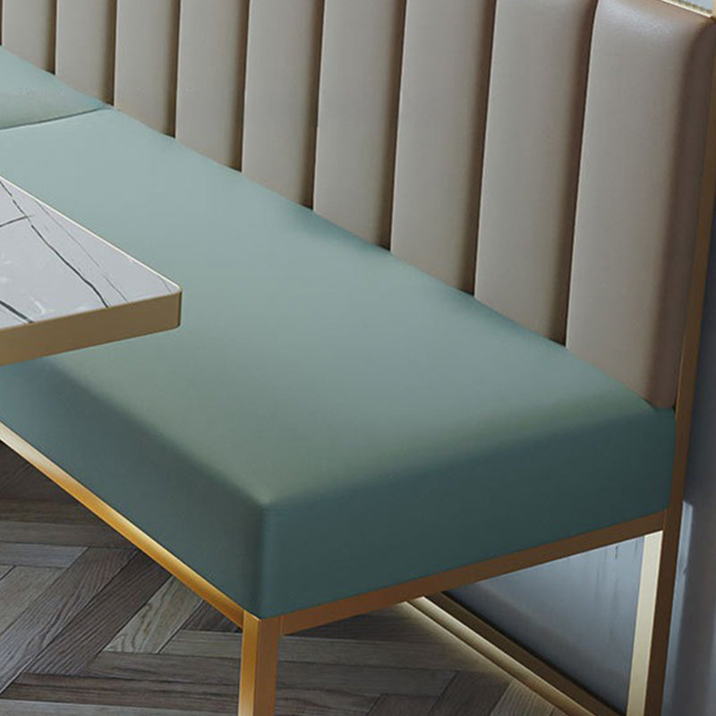Banc rembourré en similicuir Light Luxury Leisure