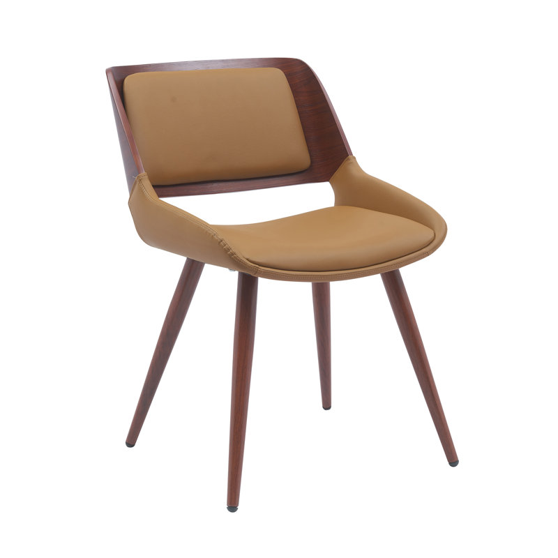 Ayrton Faux Leather Mid-Century Dining Chair, Desert Sandstone