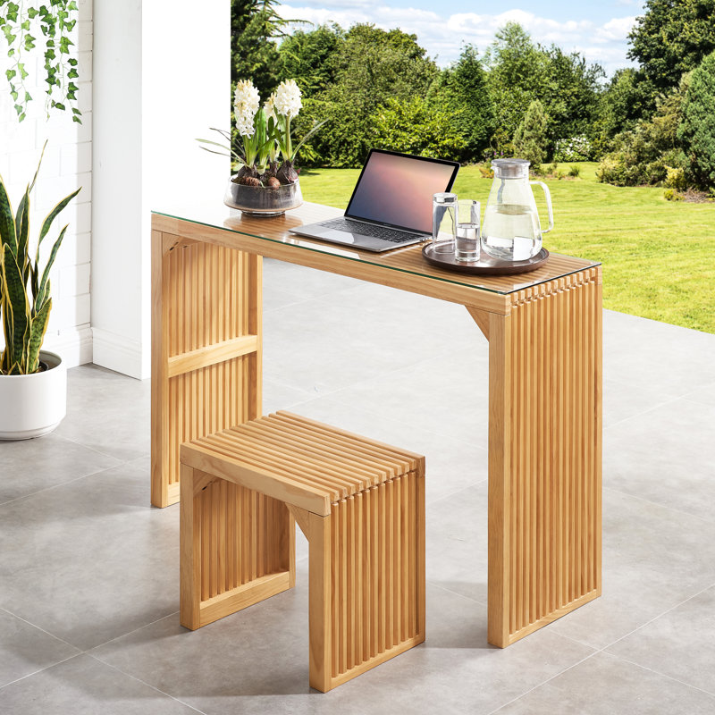 Table et banc en pin polyvalent - Convient à plusieurs pièces en bois massif de style élégant