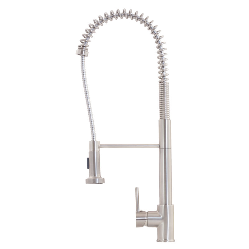 Novatto Pull Down Kitchen Faucet, Brushed Nickel