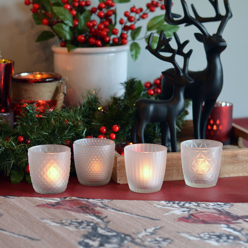 Chubby Votive Candle Holders, Gray