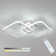 Cristol 2-Light Dimmable LED Flush Mount Ceiling Light with Remote Control
