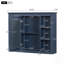 Armoire de rangement murale pour salle de bain avec miroir, tablettes ouvertes pour une organisation de salle de bain moderne et efficace