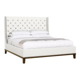 Michael Weiss California King Tufted Upholstered Panel Bed