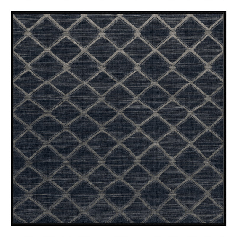 Machine Washable Trellis Gray Area Rug