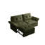 Canapé-lit convertible 2 en 1 multifonctionnel, lit escamotable en chenille de 81,5 po pour salon de bureau-428149390